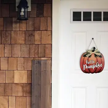 Halloween Ukse Märk Maamees Talumaja Halloween Pumpkin Ukse Märk Pidulik Sügisel Kuuluvad Indoor Outdoor välisuks Seina Kodu