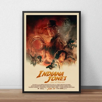 Indiana Jones Ja Dial Saatus Filmi Plakat Lõuend Art Print Kodu Kaunistamiseks Seina Värvimine ( Ilma Raamita )