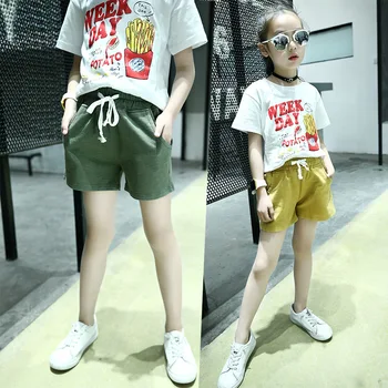 2023 Korea Suvel Laste Spordi Püksid Juunior Tüdruk Vabaaja Püksid Elementaarne Tüdruk Püksid Kannab Riided Teismeline Tüdruk Lühikesed Püksid Püksid