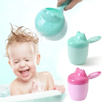 Cute Cartoon Beebi Vann Mütsid Toddle Šampoon Cup Lastele Supelda Bailer Baby Shower Lusikad Lapse Pesemist Juuksed Cup Lastele, Vann Tööriist