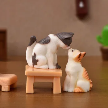 Mikro-Maastiku Laua Kaunistused Vaik Cat Kitten Multikas, Väike Mini Desktop Ornament Kääbus Kujukeste Home Decor