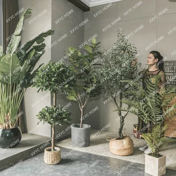 Simulatsioon Taim Dekoratiivne Lill Võltsitud Puud, Suurte Biooniline Sise-Elutoast Bonsai Dekoratsioon Roheline Taim