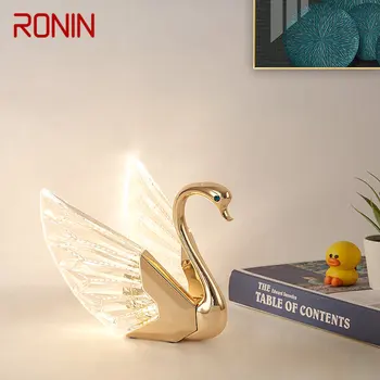 RONIN Kaasaegse Luik Tabel Lamp LED Loominguline Kuldne Laua Kerge Decor Kodus Magamistuba
