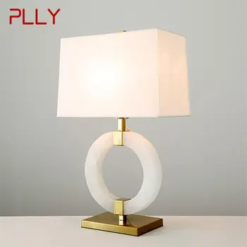 PLLY Kaasaegne Marmor Tabel Lamp LED Loominguline Mood Valge Lihtne Laud Tuli Decor Kodus elutuba, Magamistuba Uuring