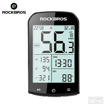 ROCKBROS Jalgratta Arvuti GPS 5.0 ANT Bluetooth Veekindel Juhtmevaba Cyclocomputer Spidomeeter Bike Stopper Bike Tarvikud