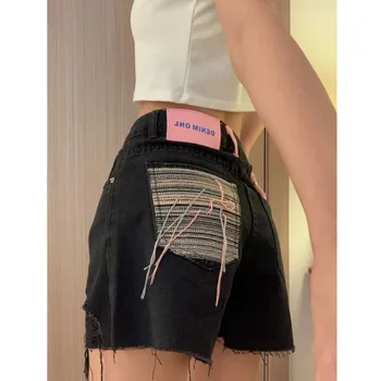 Naiste Püksid Naine Suvel 2023 korea Naiste Riided Y2k Streetwear Teksad Moes Kõrge Vöökoht Denim lühikesed Püksid Riided