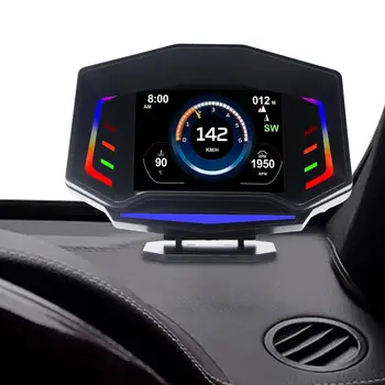 Obd2 Näidik Ekraan Universaalne Auto HUD Head Up Display Obd2 Näidik Ekraan GPS Digitaalne Spidomeeter töötab kiiremini Piduri Test Test