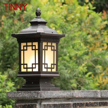 TINNY Väljas Klassikalise Post Lamp Lihtne Elektrienergia LED Samba Kerge Veekindel eest Villa Hoovis Retro Aed Maastik