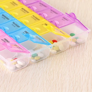 28-Osaline Meditsiin hoiukarpi Kaasaskantav Tabletid Candy Konteiner niiskuskindel Nädala Ravimite Konteinerid Tervishoid