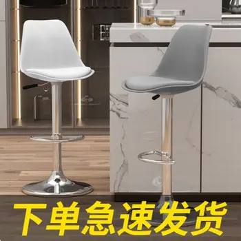 Baar tool kaasaegne minimalistlik tool bar kassas, esi, lift seljatugi metallist koju kõrge väljaheites baar kõrge väljaheites