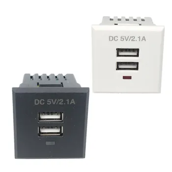 Dual USB-AC Pistikupesa Varjatud Dual USB Desktop Nõu SM Maksustamise õigus Moodul Outlet 5V 2.1