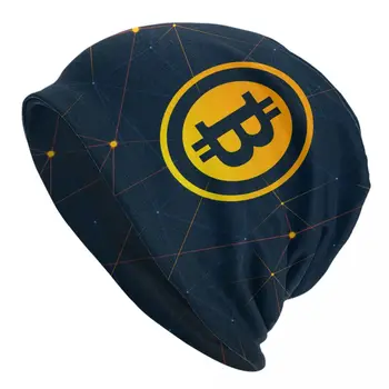 Bitcoin Digitaalse Kunsti Valuuta Kapoti Mütsid Street Koo Mütsi Sügis-Talv Cryptocurrency Btc Blockchain Geek Skullies Beanies Mütsid