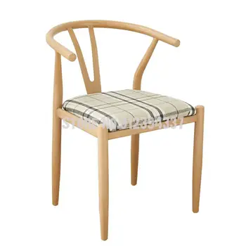 Põhjamaade söögilaud ja tool koostisega sepistatud rauast imitatsioon täispuidust Y-kujuline tool Kennedy Taishi tool lihtne kodus