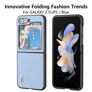 Tõeline Telefon Case For Samsung Galaxy Z Flip5 Juhul Naha Tagumine Kest Nahast Kate Samsung Galaxy Z Klapp 5 Case Cover