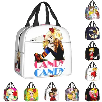 Candy Candy Logo Resuable Lunch Box Multifunktsionaalne Anime, Manga Termilise Külmik Toidu Isoleeritud Lõuna Kott Lapse Kooli Õpilane