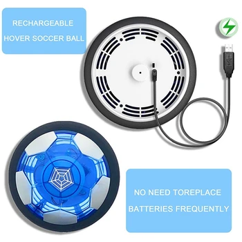LED Näidikud Soccer Ball Laadimine USB Elektriline Õhu Padi Siseruumides Helendav Vaba aja veetmise Laste Mänguasi, Sobib 3-12 Aastat Vana