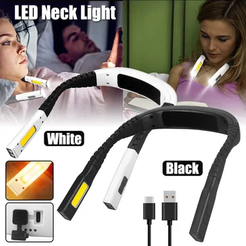 LED Lambi Kaela Mini Paindlik Rippus Kaelas Raamatu Lugemine Lamp USB Laetav Eriala Öö Taskulamp Kudumise Laagris Remont