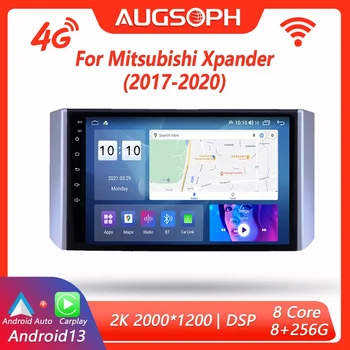 Android 13 autoraadio jaoks Mitsubishi Xpander 2017-2020, 10inch 2K Multimeedia Mängija, millel 4G Auto Carplay & 2Din GPS