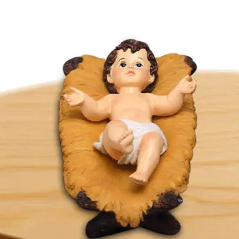 Beebi Jeesus Joonis Kristuse Stseen Kujukeste Vaik Jeesus Figuriin Kogumise Usuliste Baby Doll Püha Decor Elutuba Tabel