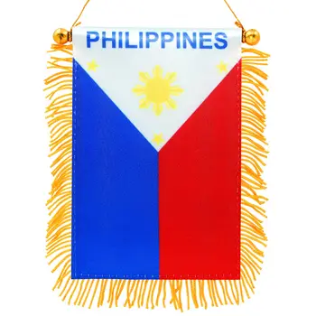 Otseselt Tarne Auto dekoratsiooni 100% Polüester Filipiinid Rippuvad Lipu vimpel