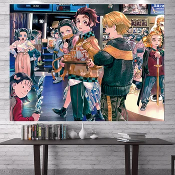 Anime Tausta Seina Riputamise Riie Sünnipäev Tüdruk Kaunistused Tapestry Hipi Home Decor Teenetemärgi Seinamaaling