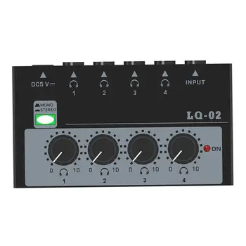 4 Channel Liini Mikser Kaasaskantav Mono Stereo Kohanemise Mini Audio Mixer Etapp all Segamine Mikrofonid, Süntesaatorid ja Kitarrid Baarid