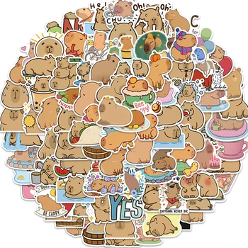 10/50/100tk Cartoon Armas Capybara Vaheldusrikas Graffiti Kleebised DIY Veekindel Sülearvuti penaali Kiiver Sülearvuti Teenetemärgi Kleebised