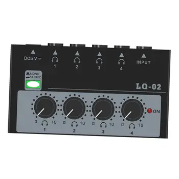4 Channel Liini Mikser Professionaalne Kompaktne Heli Võimendi Lüliti Audio Mixer all Segamine Kitarrid, Bass Klaviatuurid Väikesed Klubid
