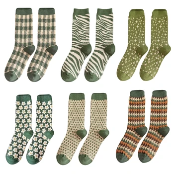 Vintage Avokaado Roheline Värske Sokid 1 Paar Pahkluu Sokk Talvel Soojad Sokid Naistele Paksenema Hooldus Soojenemise Sokk