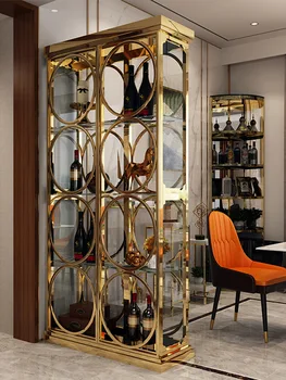 Ekraani kabinet, fuajee -, klaasi-elutuba, luksuslik high-end punase veini kabinet, feng shui vahelduva kapp
