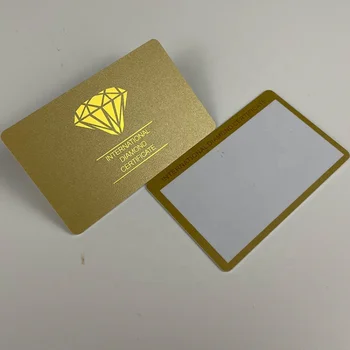 Custom Golden PVC visiitkaartide Trükkimine PVC liikmekaarti Kuldne PVC Plastikust Kaart Gold Foil