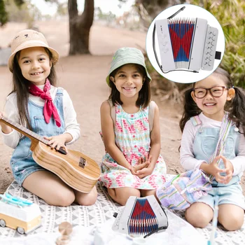 Laste Akordion Beebi Muusikaline Instrumentss Baby Puzzle Haridus Plaything Tulemuslikkuse Abs Lihtsa konstruktsiooniga Lapsed Muusikaline
