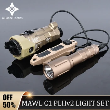 Metallist MAWL-C1 PLHv2 Taktikaline Taskulamp Red Dot Sinine, Roheline, mille Eesmärk on MAWL Laser kaks Funktsiooni rõhulüliti