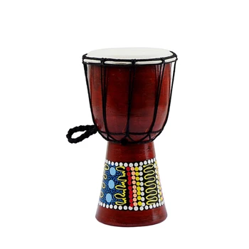 5 Tolline Traditsioonilise Aafrika jaoks Bongo Kongo Djembe Trummi Klassikaline Puidust Värviline Maali Faux Kitsenahast Muusikainstrument