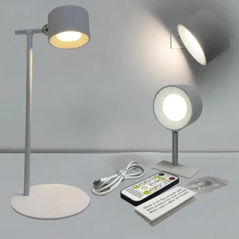 LED laualamp Touch puldiga laualambid 360 Pöörlema Magnetvälja Juhtmeta USB Laetav Seina Õhtul Tuli Koju Magamistuba Decor
