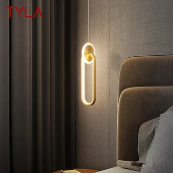 TYLA Kaasaegse LED-3 Värvid Messingist Ripats Lamp Loominguline Dekoratiivsed Rippuvad Tuli Koju Magamistuba
