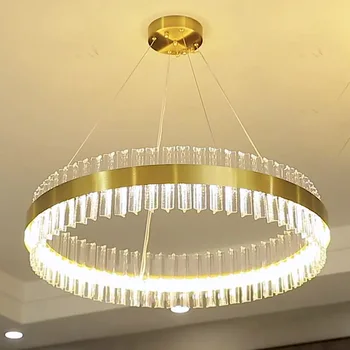 Luksuslik Elu Lühter Light Crystal Kerge Kaasaegse Loomingulise Ringi Rippus Lamp Magamistuba Valgustus 2023 Uus Ring Home Decor
