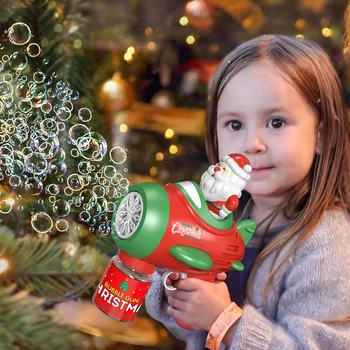 Santa Claus Elektrilised Mull Relv Suvel ja Talvel Väljas Mängud täisautomaatne Mull Masin Laste Mänguasjad jõulukingiks