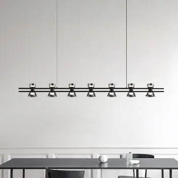 LED Kunst Lühter Ripats Lamp, Hele Vask Luksus, Kaasaegse Põhjamaade Elu-Söögituba Saar Rippuvad Restoran Office Bar Inventar