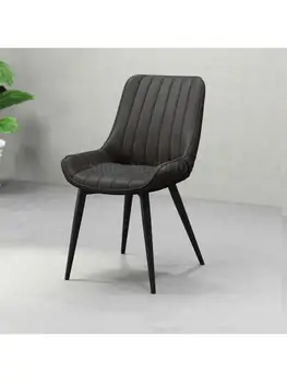Põhjamaade vabaaja disainer büroo juhataja hele luksus sepistatud raua-lihtne, kaasaegne pehme diivan söögi tool tagasi