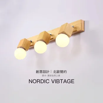 Lihtne Põhjamaade Originaal Puit Kunsti Ees Seina Lamp Kaasaegne Puidust Vahekäiguga Kerge Koridoris Koridoris Seina Lamp Rõdu Lambid
