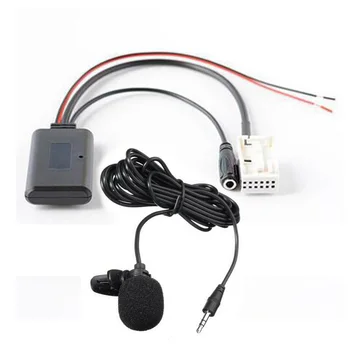 Bluetooth-AUX Audio Kaabel Mikrofon Handsfree Adapter Pistikupesad BMW E60 E63 E64 E66 E81 E82 E70 E90 Auto Tarvikud