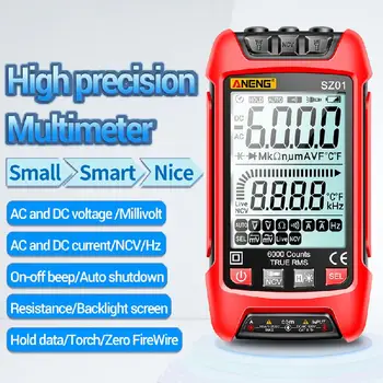 Multimeetrid Smart Digitaalne Multimeeter True RMS Auto Elektrilise Mahtuvuse Mõõtja AC-DC Pinge Transistori Takistus Testijad Tööriist