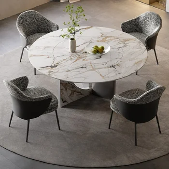 Luksuslik disainer söökla juhataja minimalistlik disainer originaal high-end villa suur korter seljatugi söögi tool