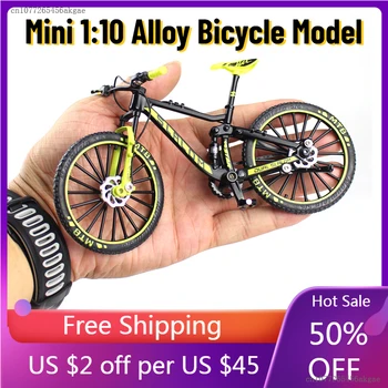 Mini 1:10 Sulamist Jalgratta Mudeli Diecast Metal Finger Mountain Bike Racing Mänguasi Painutada Maantee Simulatsiooni Kogumise Mänguasjad Lastele