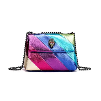 2023 Moedisain Kotkas Pea Suve-Mini Rainbow Naiste Käekott Tihendusmaterjal Värvikas Cross Body Bag Segast Õlakott